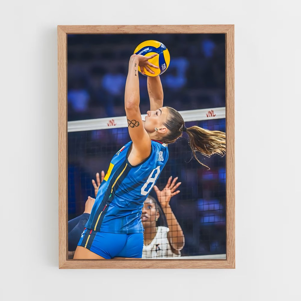 Poster Envolée Italienne – affiche Volleyball (vue 4)